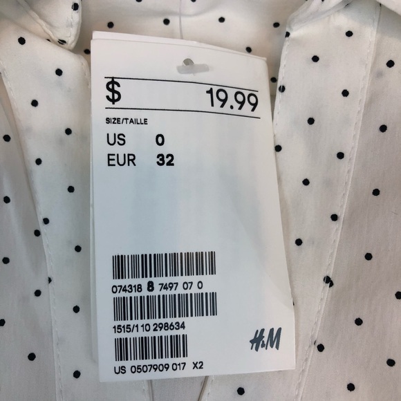 H & M Polka Dot Blouse - Picture 7 of 8